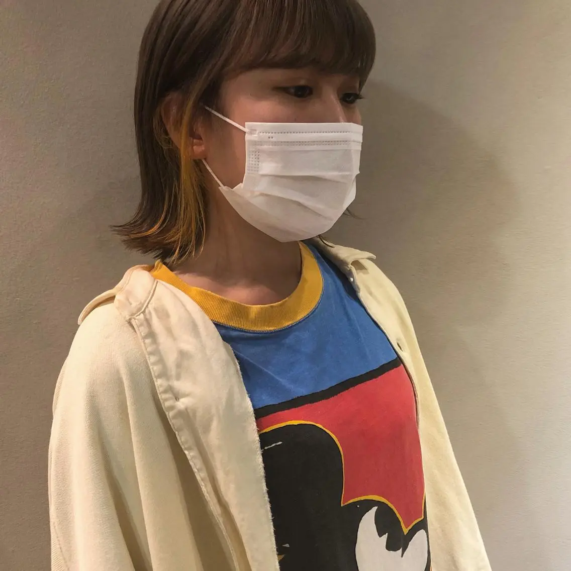 ミディアム カラー yajima Moemiのヘアスタイル