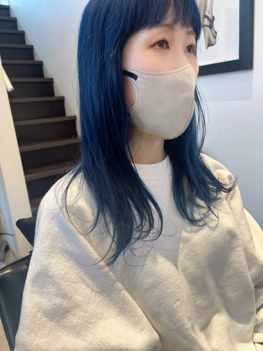 セミロング ヘアカラー 垢抜け/イメチェン color🦩ちあきのヘアスタイル