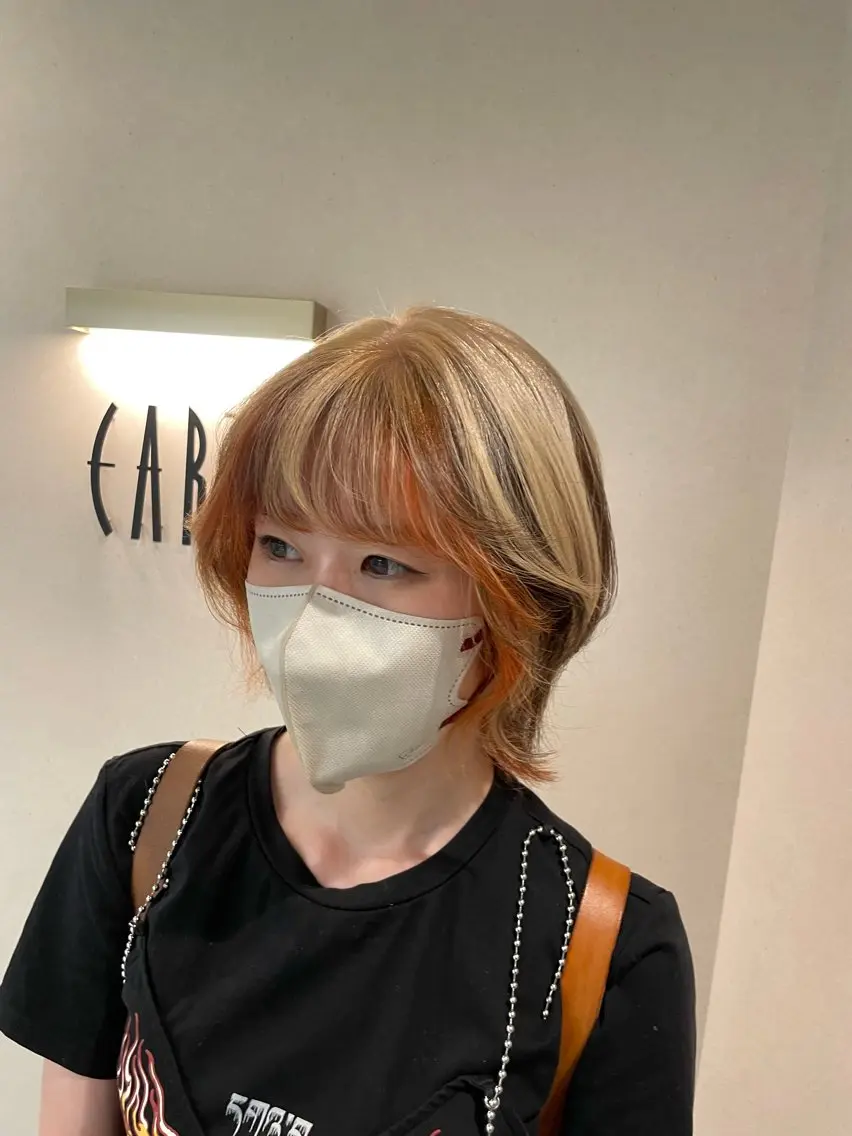 ミディアム カット ヘアカラー トリートメント EARTH菊名店👾 ひらのすぐるのヘアスタイル