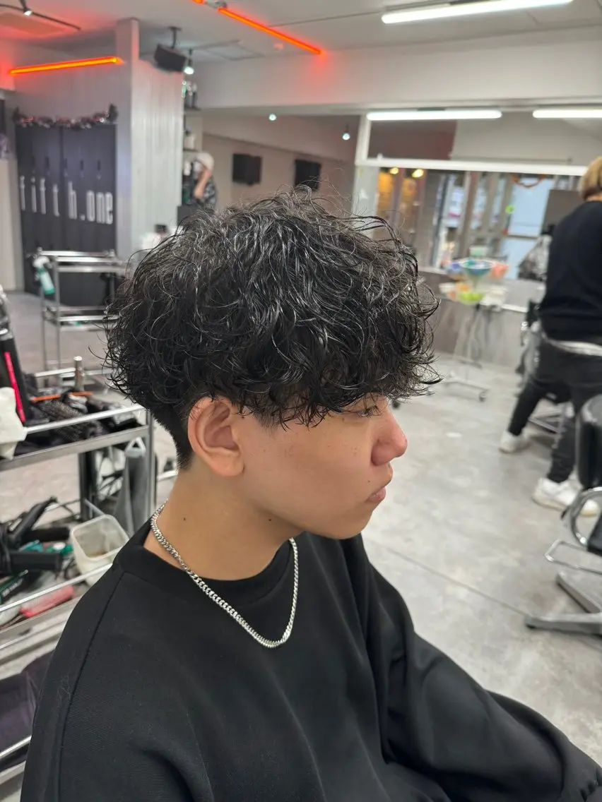 【⚡️5月限定⚡️】カット+波巻きスパイラルパーマ #メンズ#ツイスパ#波巻き#シャドウパーマの写真