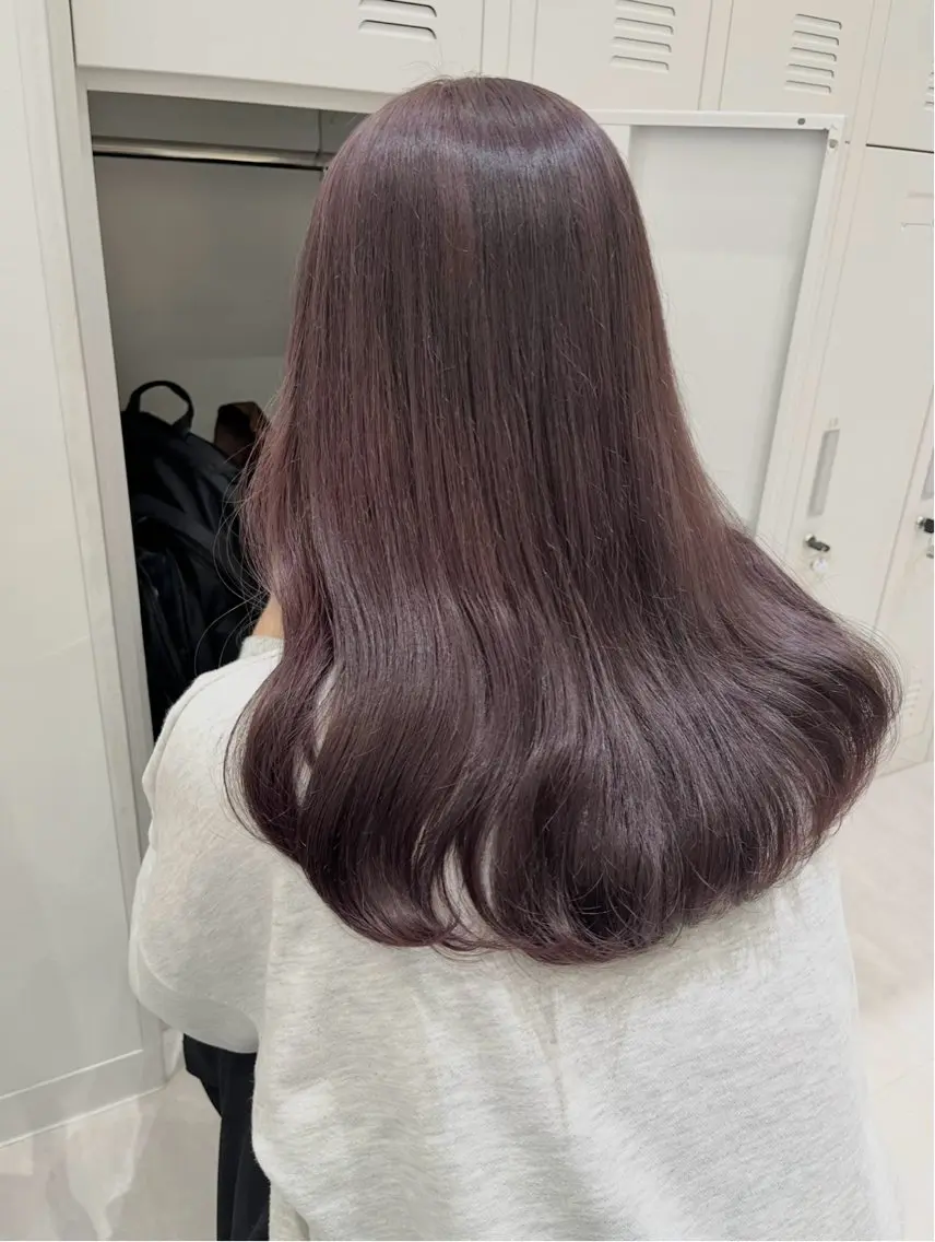 セミロング カラー カット ヘアカラー トリートメント 透明感カラー👑 井上美乃里のヘアスタイル