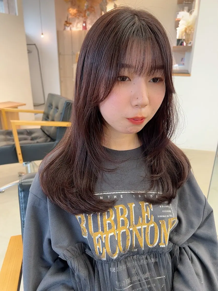 ロング カラー レイヤーカット カット ヘアカラー トリートメント vince. moekoのヘアスタイル
