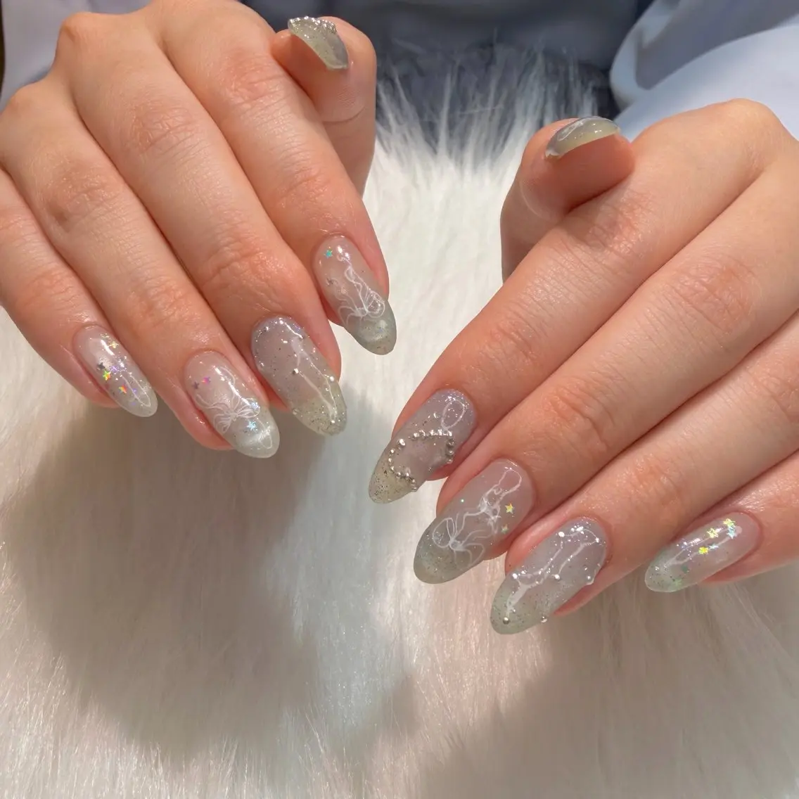 ネイル ハンドネイル MEI 🍑 nail OAKのネイルデザイン