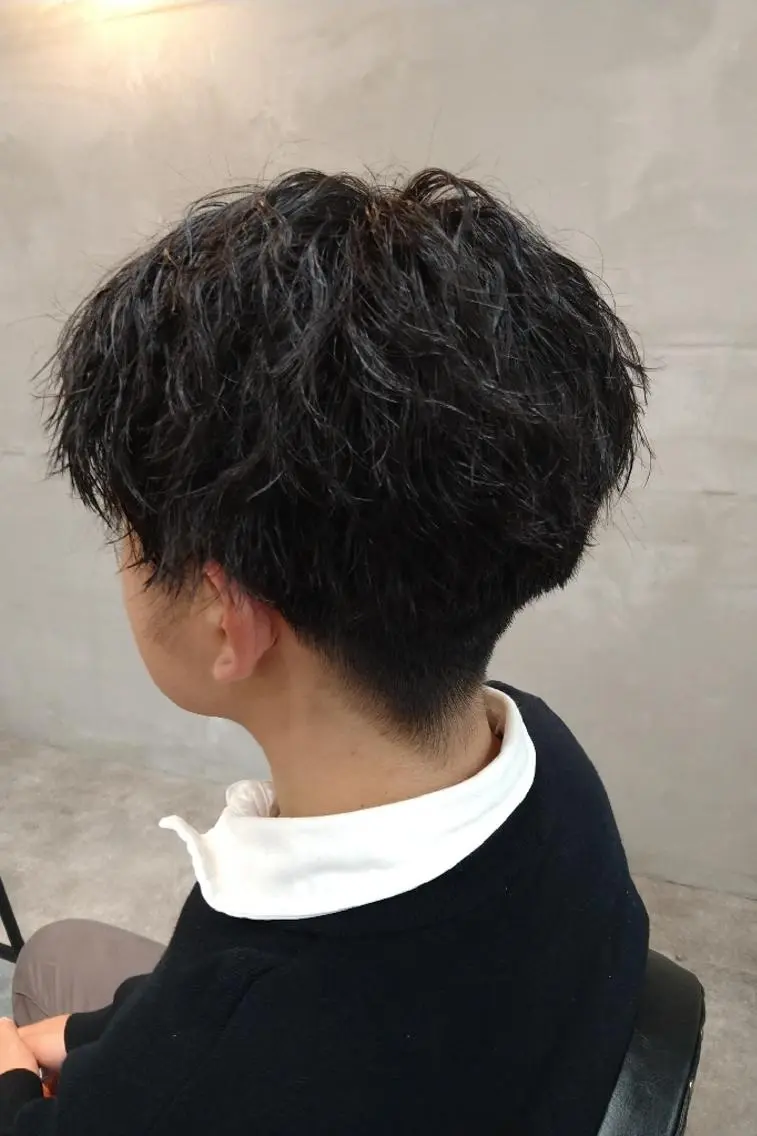 メンズパーマの写真