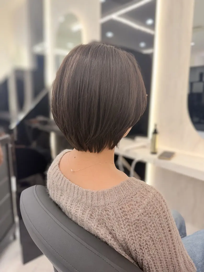 ショート 韓国風ヘア 似合わせカット サラ艶&艶髪系✨ Ayane/心斎橋のヘアスタイル