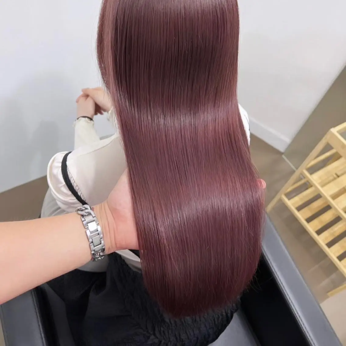 セミロング カラー ベージュカラー ブリーチ ケアブリーチ 透明感カラー ダブルカラー mai 🎀 /  暖色カラー♡のヘアスタイル