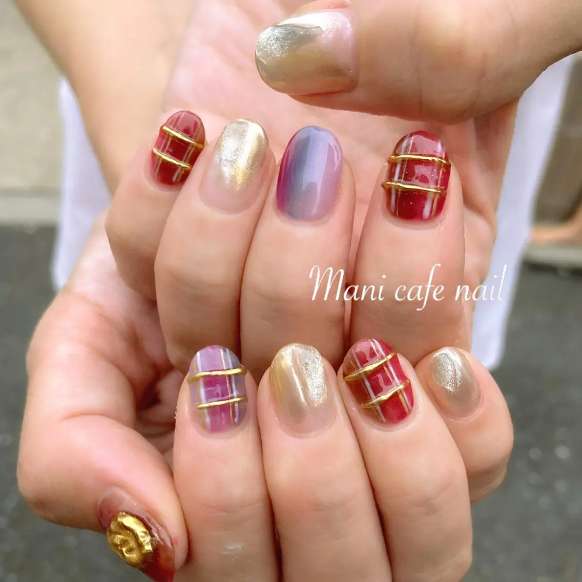 ネイル ハンドネイル Mani cafe nailのネイルデザイン