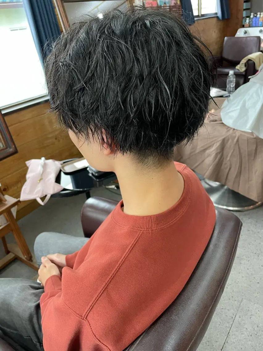 パーマ メンズ ツーブロック 小島 直哉のヘアスタイル