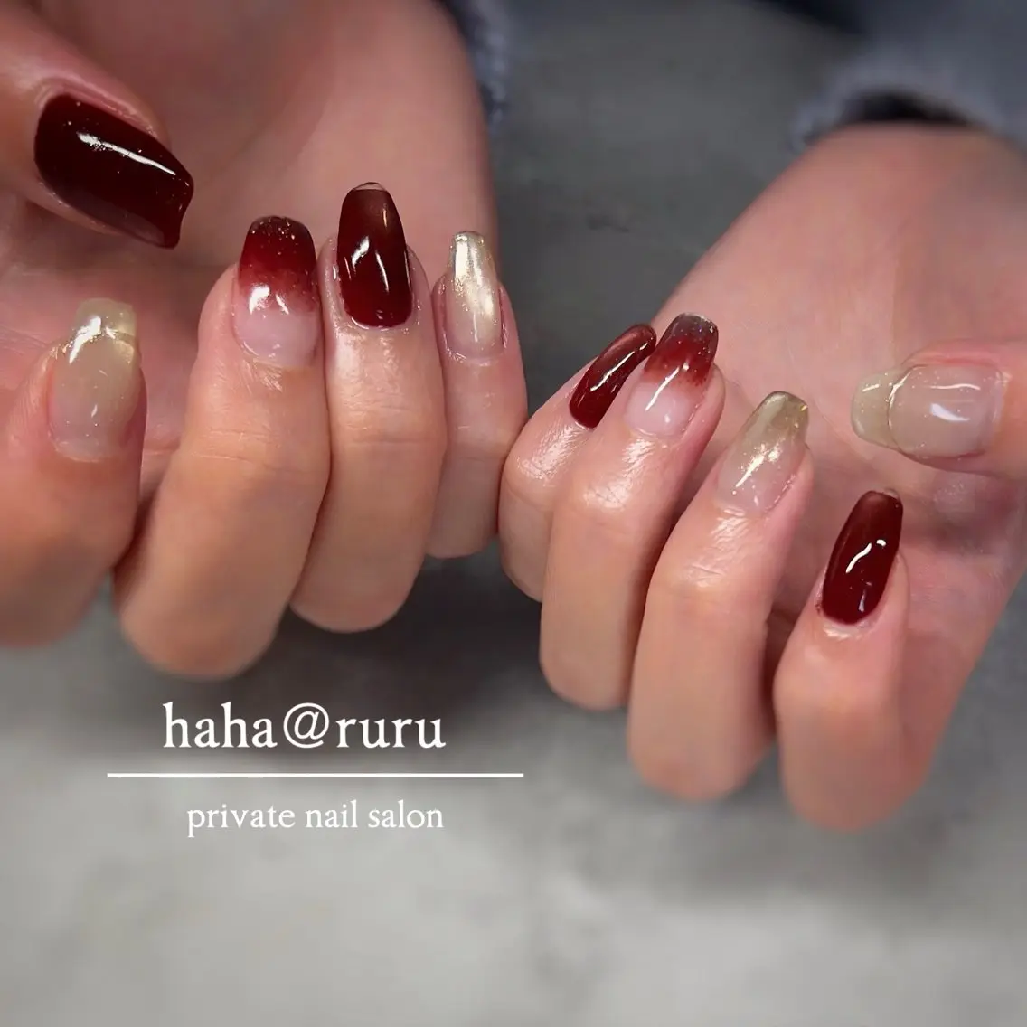 ネイル ハンドネイル haha@ ruruのネイルデザイン