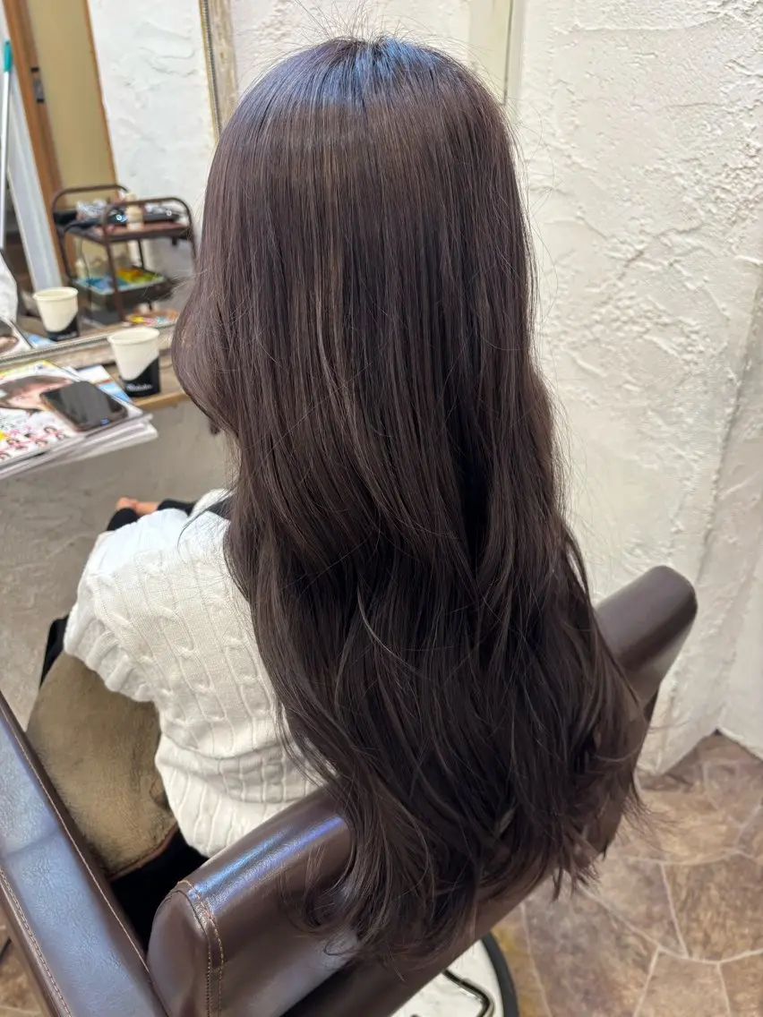 ロング ヘアカラー トリートメント LeSoleil 大江珠実のヘアスタイル