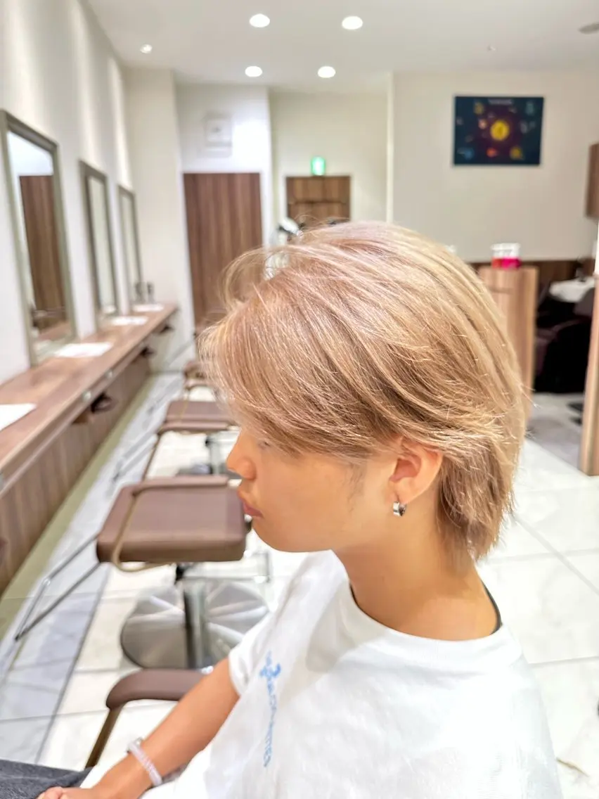 メンズカット+1ブリーチ+カラー 13000〜 ダブルカラーの写真