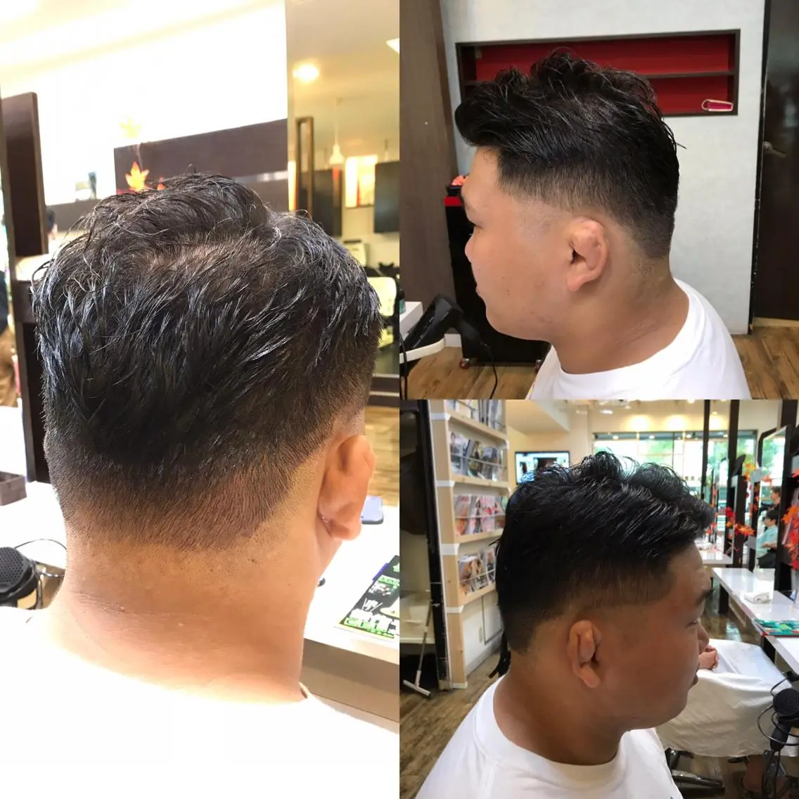 ショート メンズ フェードカット カット 赤羽、髪質改善サロン 吉野リョウスケのヘアスタイル