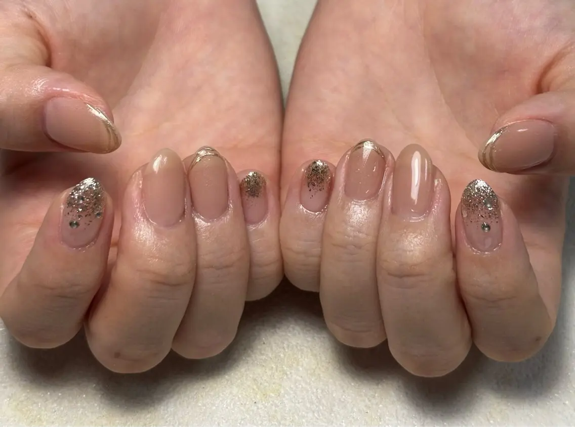 ネイル アニマル柄 オーロラネイル フットネイル フレンチネイル ジェルネイル ハンドネイル kiki nail たまプラーザのネイルデザイン