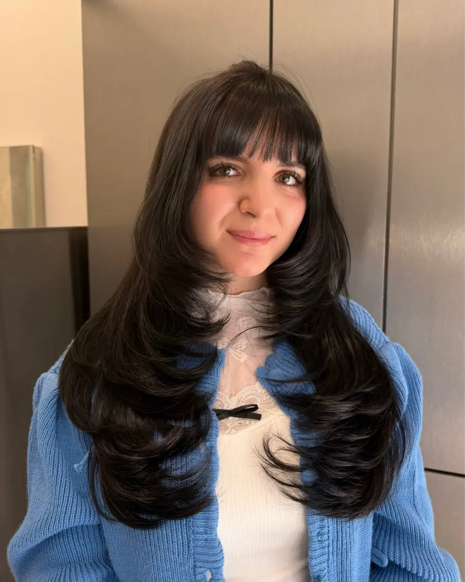 ロング レイヤーカット カット ヘアカラー トリートメント 大人レイヤー/艶美髪 🇺🇸TOMONAのヘアスタイル