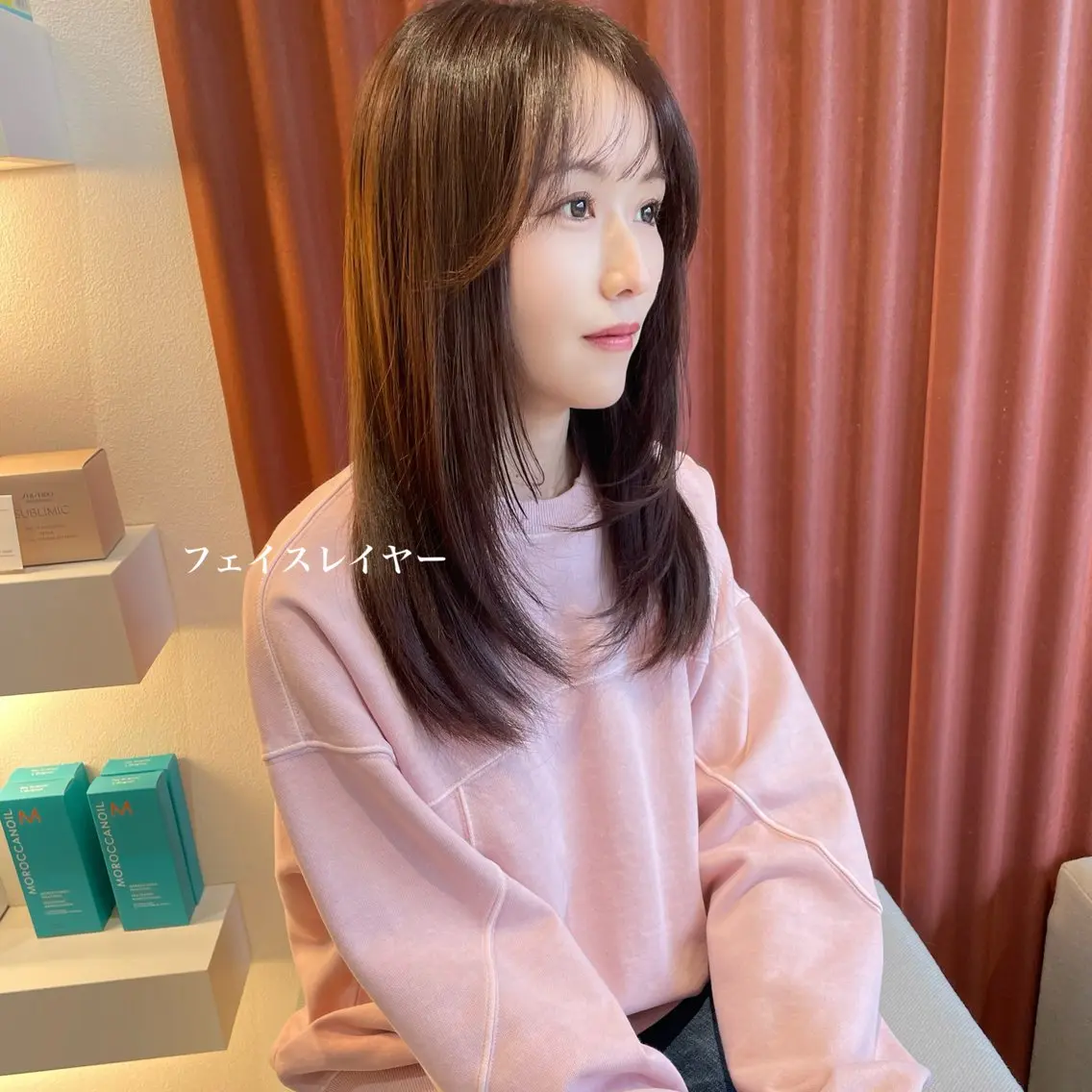 ロング カラー 顔まわりレイヤー レイヤーカット カット ヘアカラー トリートメント 北九州美容室 🕊️わかな✂︎のヘアスタイル