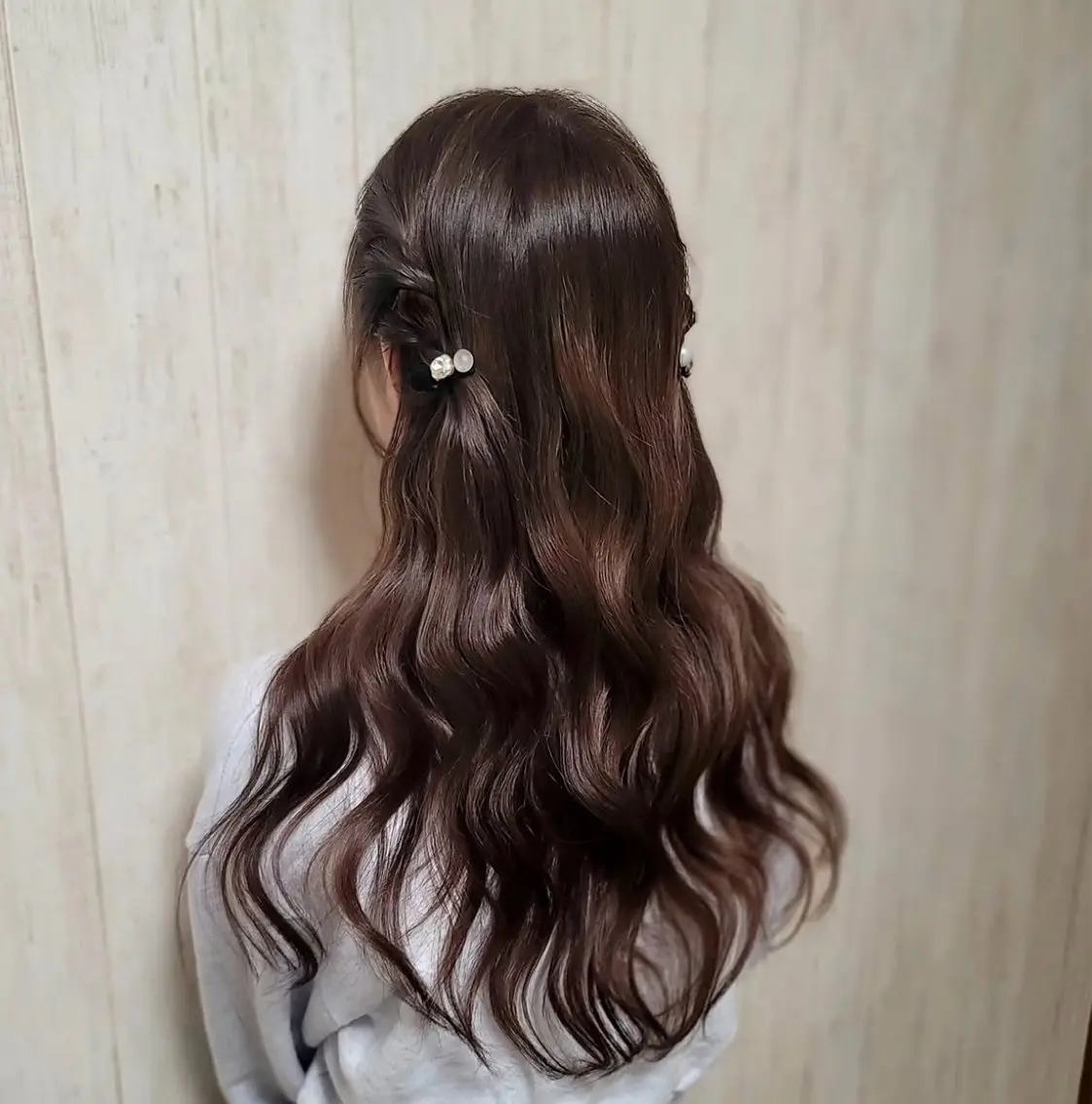 ロング ヘアアレンジ ヘアセット hina /透明感艶カラー✨️のヘアスタイル