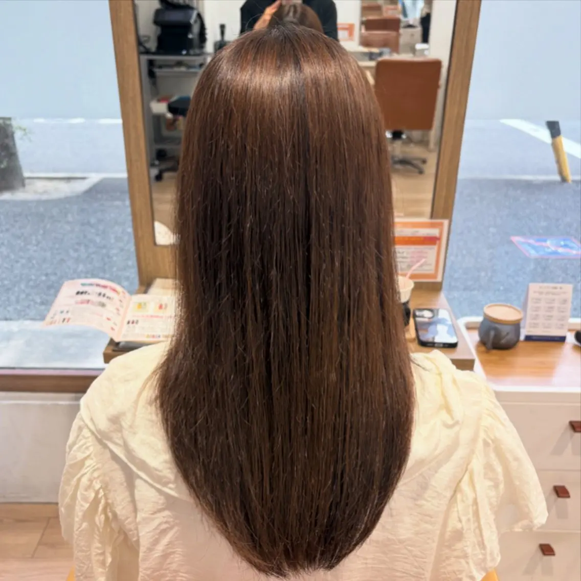 ロング 金山/森心乃 カット ブリーチモデル募集中のヘアスタイル