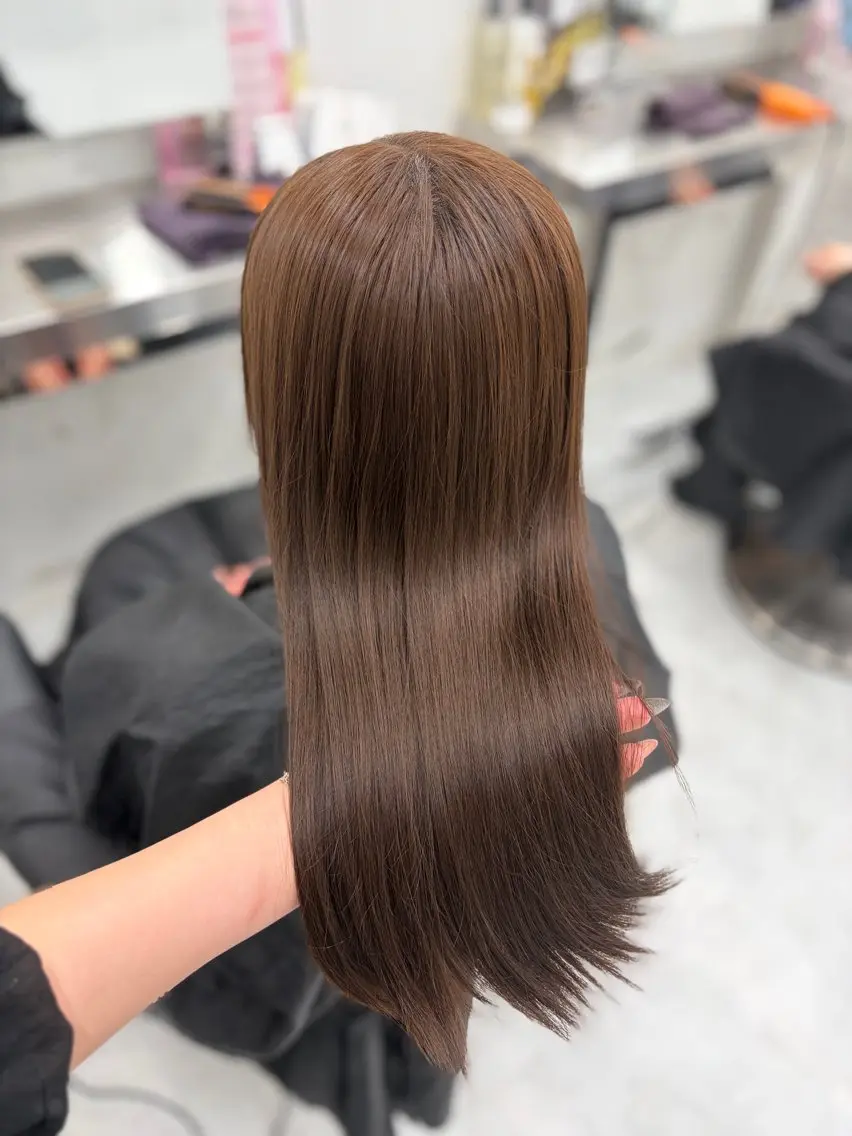 カラー ヘアカラー トリートメント ヘアセット 透明感うる艶カラー 🤍MANAMIのヘアスタイル