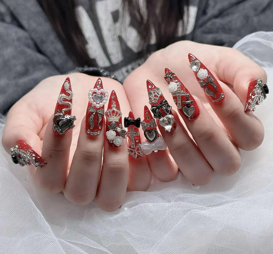 ネイル フレンチネイル ジェルネイル ハロウィン 韓国ネイル マグネットネイル ハンドネイル H.baby Nail Salonのネイルデザイン