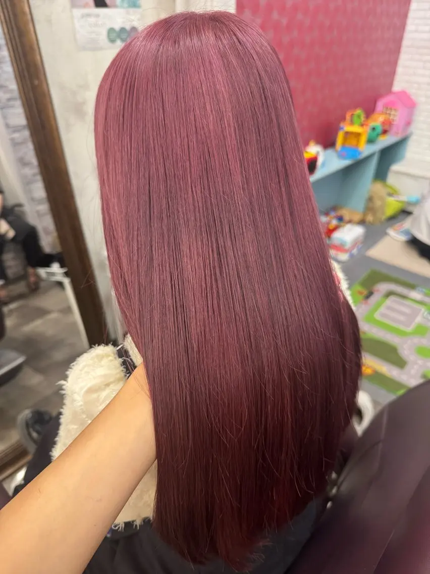 ロング カラー ヘアカラー r i n k aのヘアスタイル