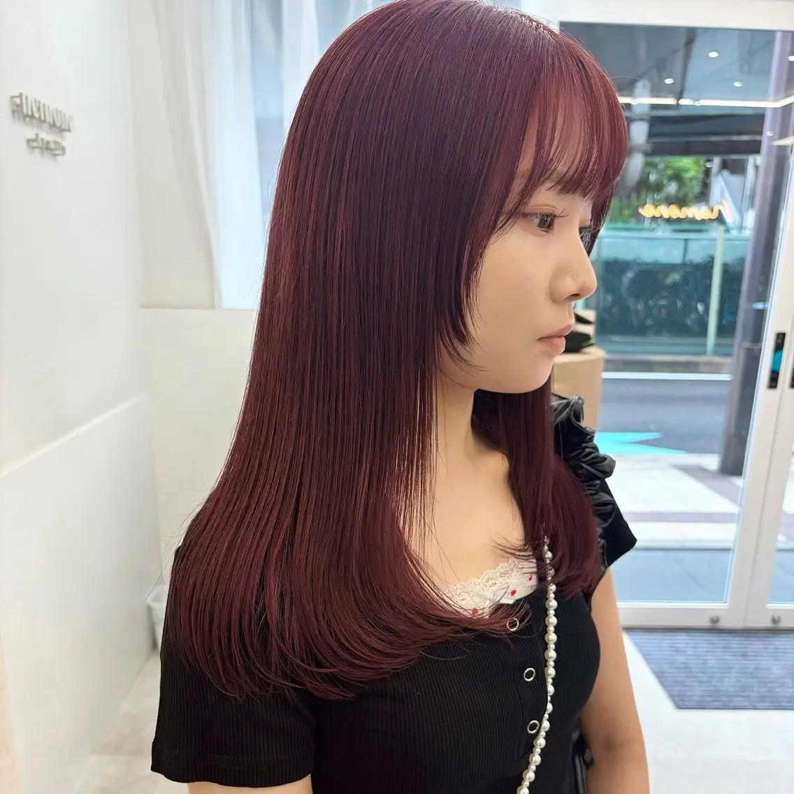 カット+透明感カラー+髪質改善ストレートの写真