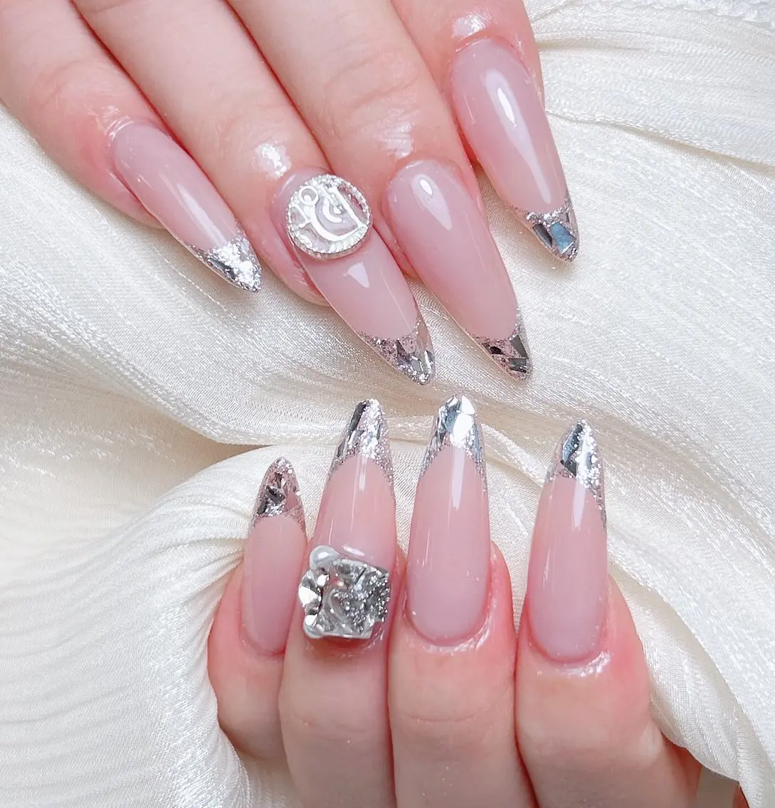 ネイル ハンドネイル M 🌷Nail 長さだし専門店のネイルデザイン