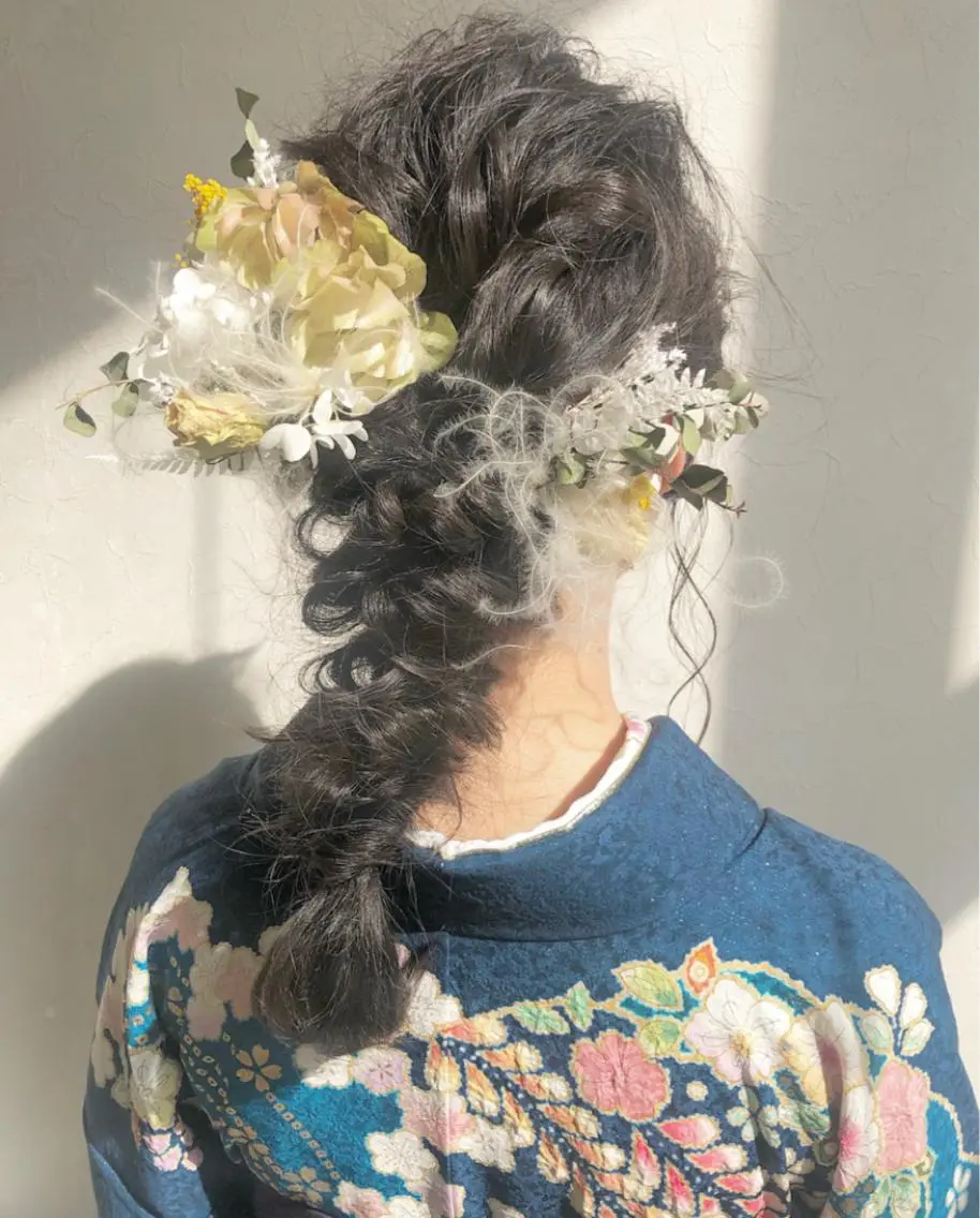ヘアセット & 浴衣着付けの写真