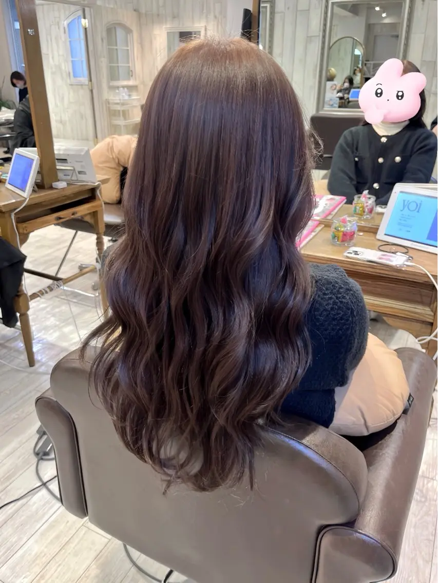 ロング カラー パーマ ヘアアレンジ 透明感カラー グレージュ くびれヘア 韓国風ヘア 似合わせカット ヘアカラー トリートメント レイヤーカット ✨️進藤ひかりのヘアスタイル