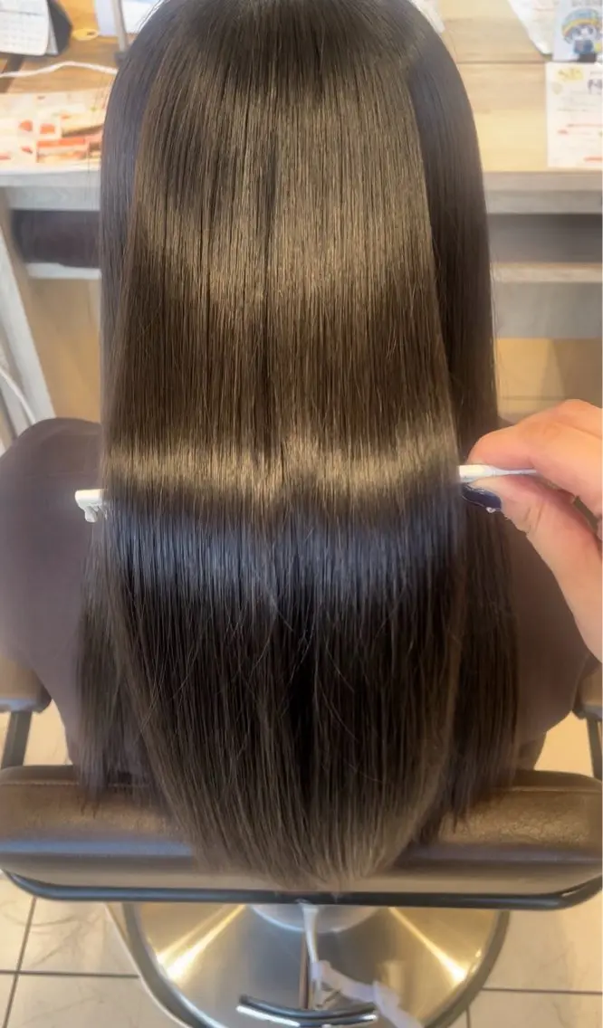ロング 柳元 蘭夢のヘアスタイル