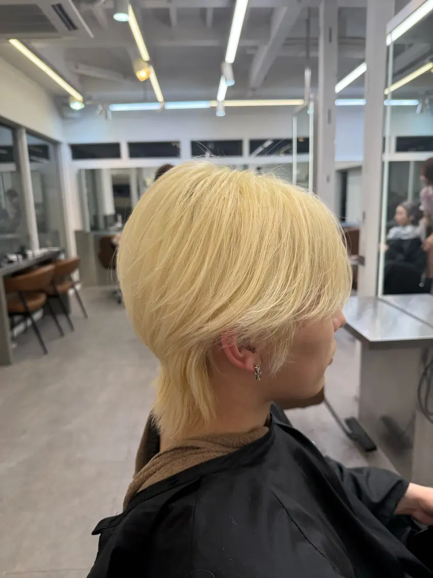 カラー メンズ ヘアカラー 韓国メンズヘア特化 𝓡𝓮𝓷のヘアスタイル