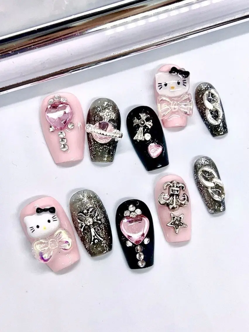 ネイル フレンチネイル ガラスフレンチ グラデーション マグネットネイル ミラーネイル Lee Nailsのネイルデザイン