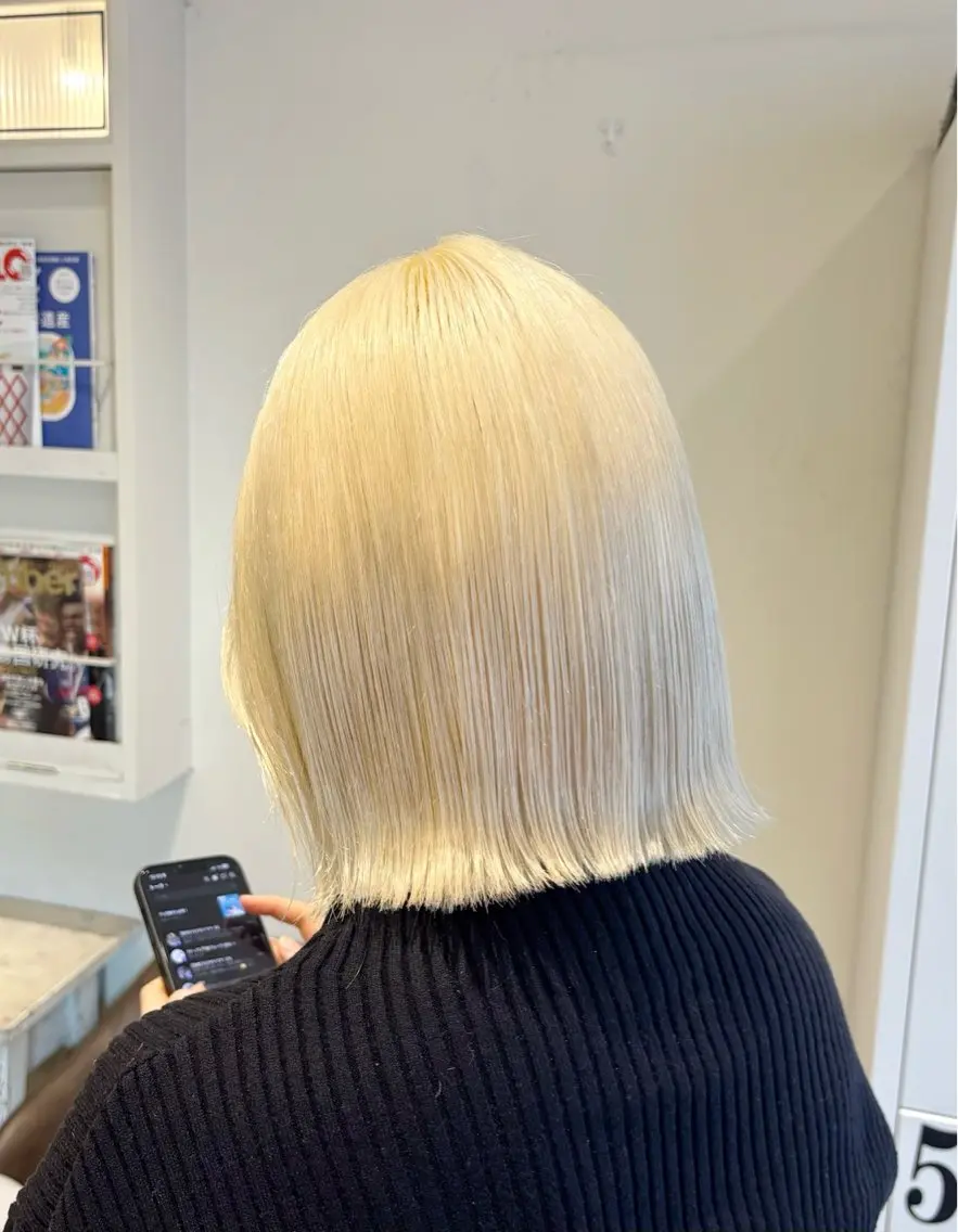 ✨ケアブリーチ＋透明感カラー＋スチームトリートメントの写真
