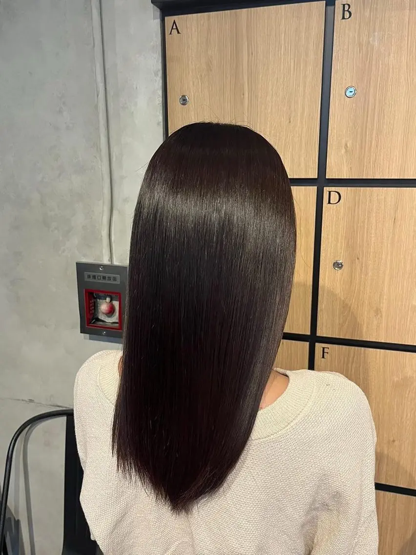 ミディアム ケアカラー トリートメント ヘアカラー トリートメント 髪質改善サロン 梅田/ヨナミネのヘアスタイル