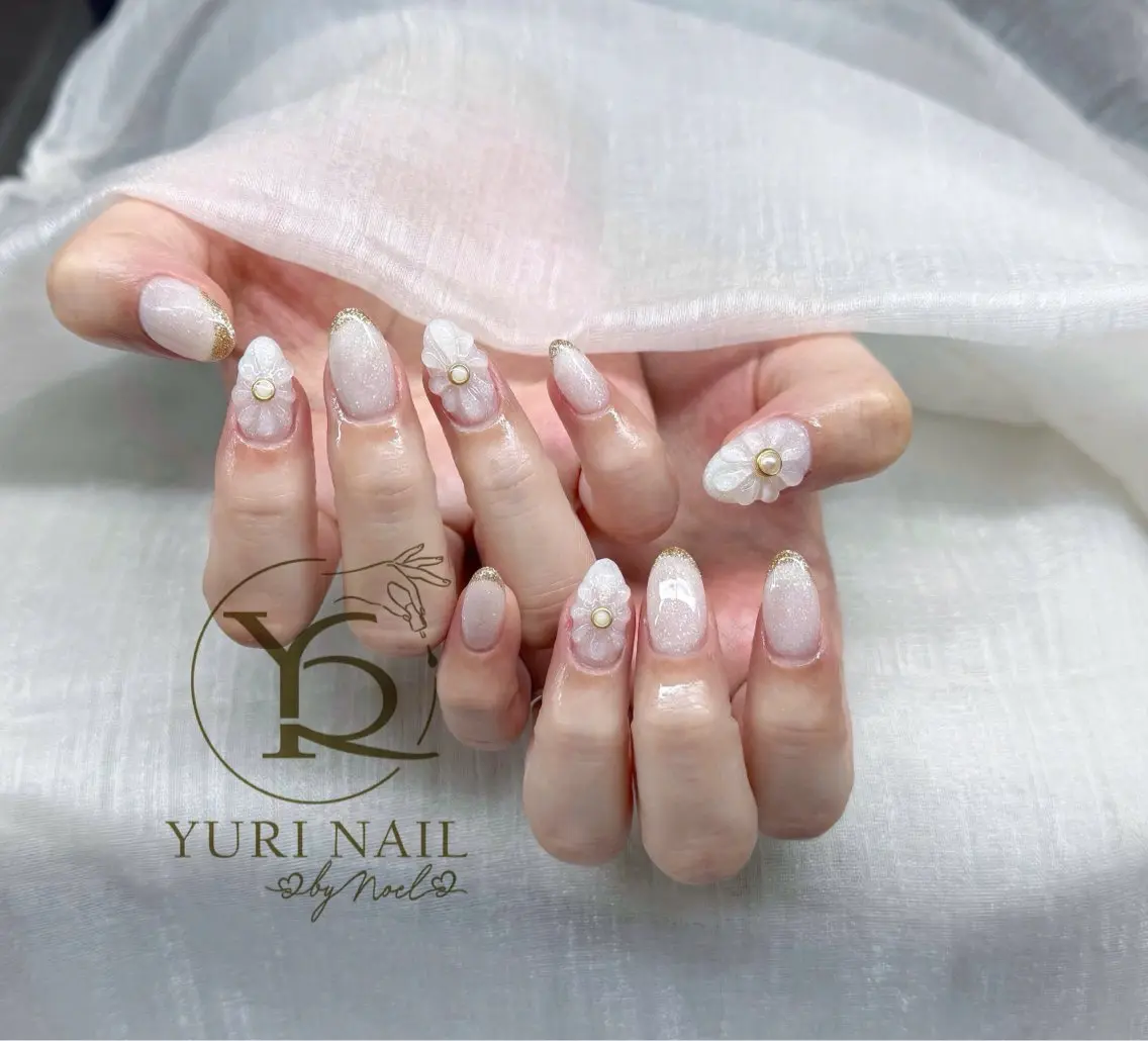 ネイル チークネイル フットネイル フレンチネイル 韓国ネイル マグネットネイル ハンドネイル フットネイル ハンドケア YURI Nail Funabashiのネイルデザイン