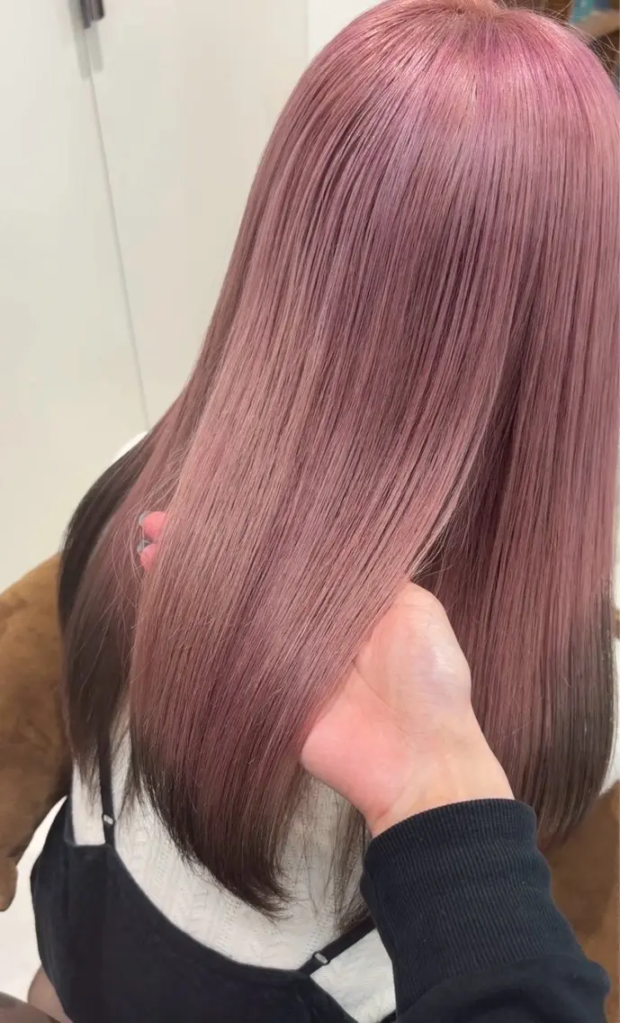 セミロング カラー カット ヘアカラー トリートメント ハイトーン/エクステ /🎀YUINA🎀のヘアスタイル