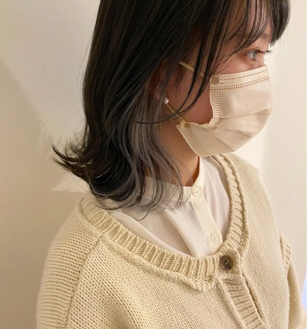 カラー イヤリングカラー 似合わせカラー/透明 感カラー/木谷友哉のヘアスタイル