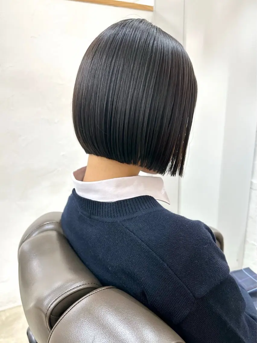 ショート カット 縮毛矯正 トリートメント 髪質改善 縮毛矯正/ レイヤー/銀座/本木のヘアスタイル