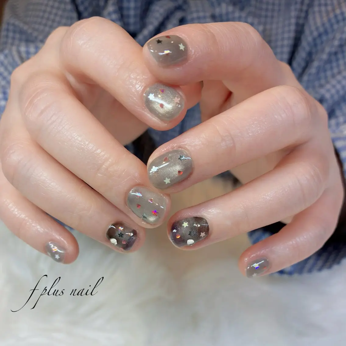 ネイル ボーダー ハンドネイル kanako nail🌷のネイルデザイン