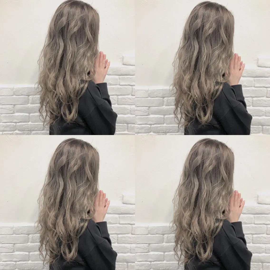 ロング カラー カット ヘアカラー トリートメント 韓国レイヤーカット/ 儚げカラーチナツのヘアスタイル