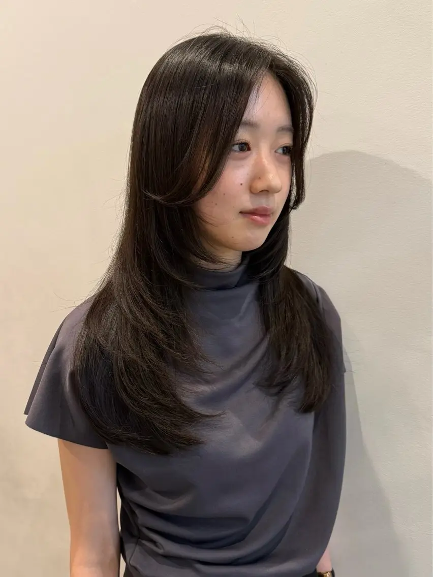 ロング カット トリートメント やました もえかのヘアスタイル