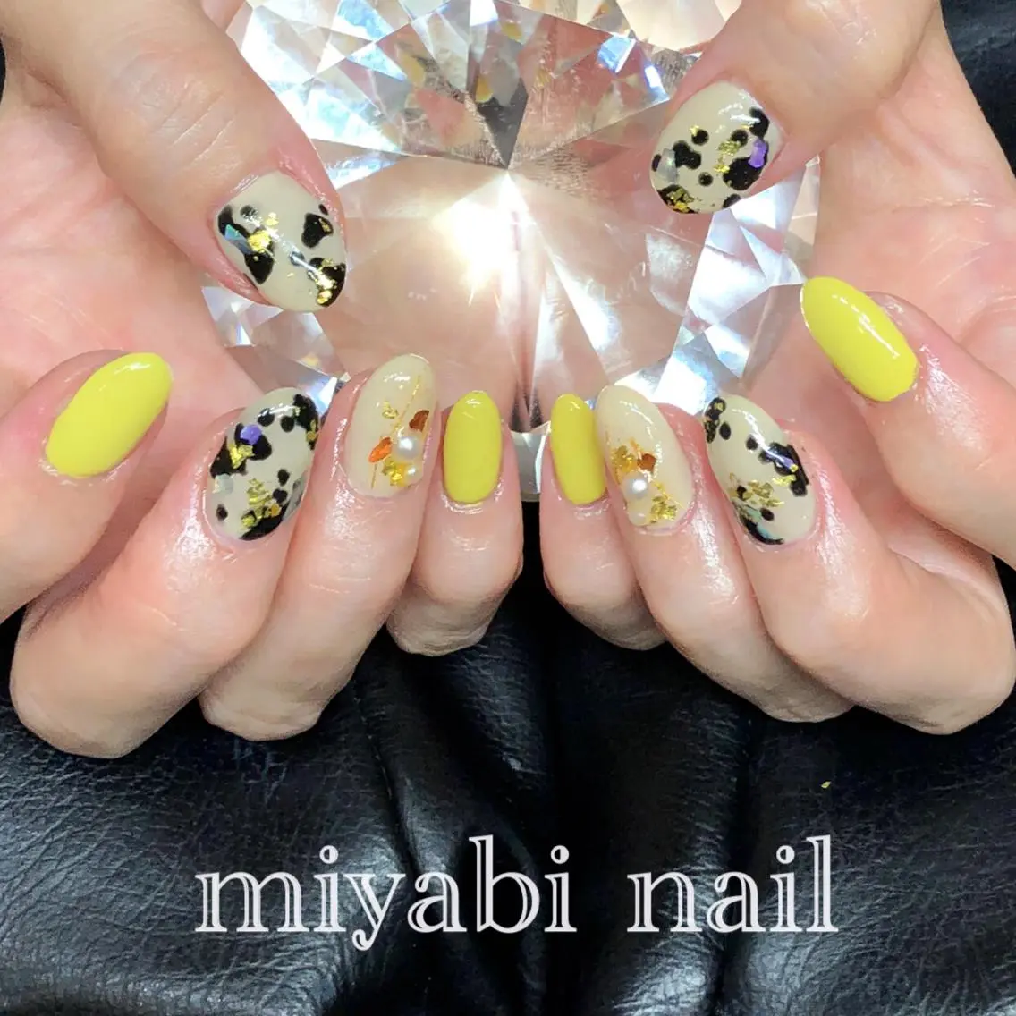 ネイル アートネイル 持ち込み ハンドネイル miyabi nail 桂川駅近くのネイルデザイン