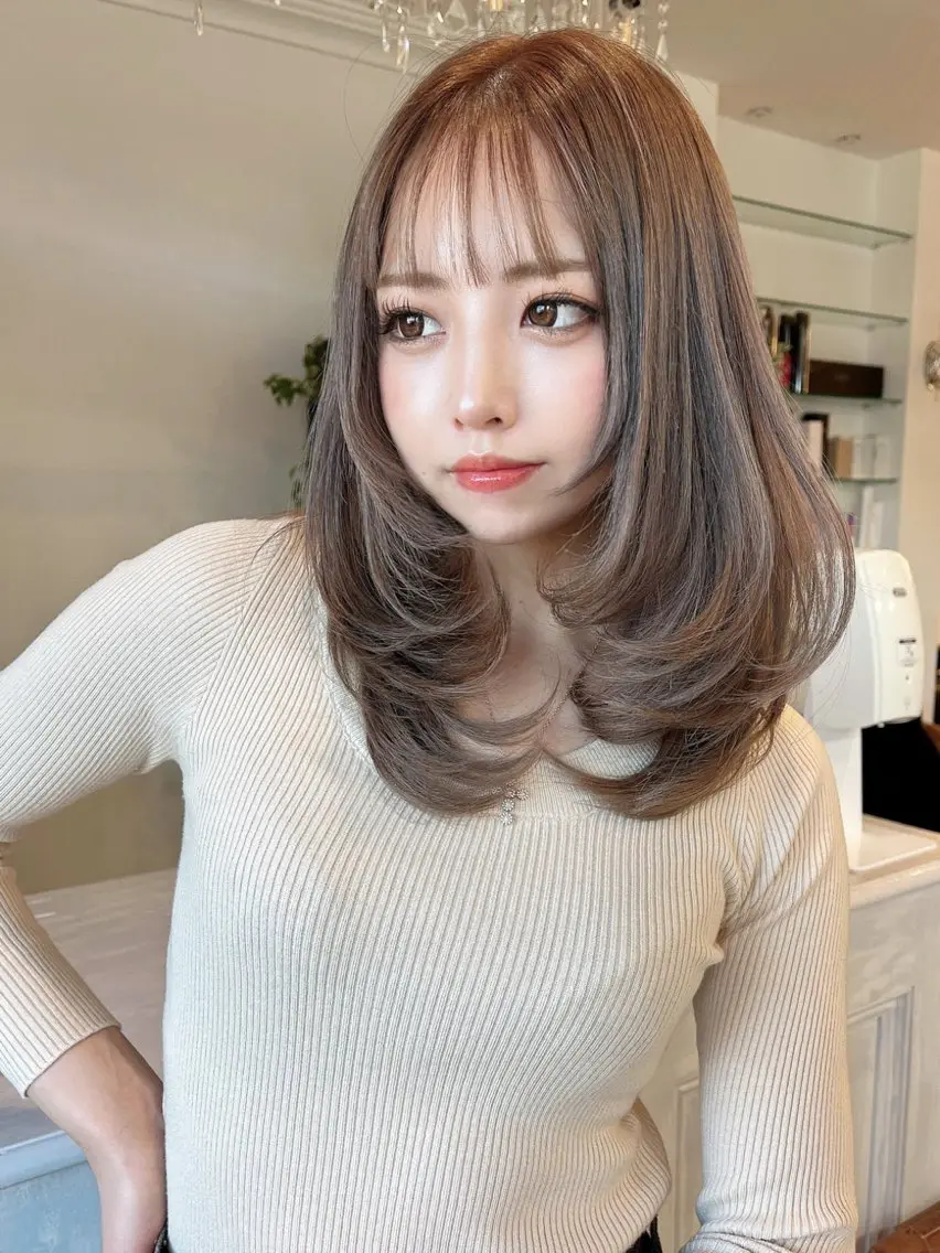 セミロング 三木耀介 藤沢美容室のヘアスタイル