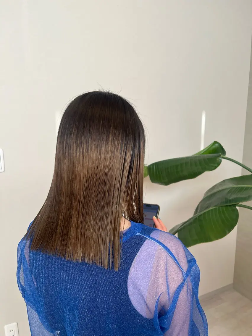 ミディアム ボブ 星野 萌々香のヘアスタイル
