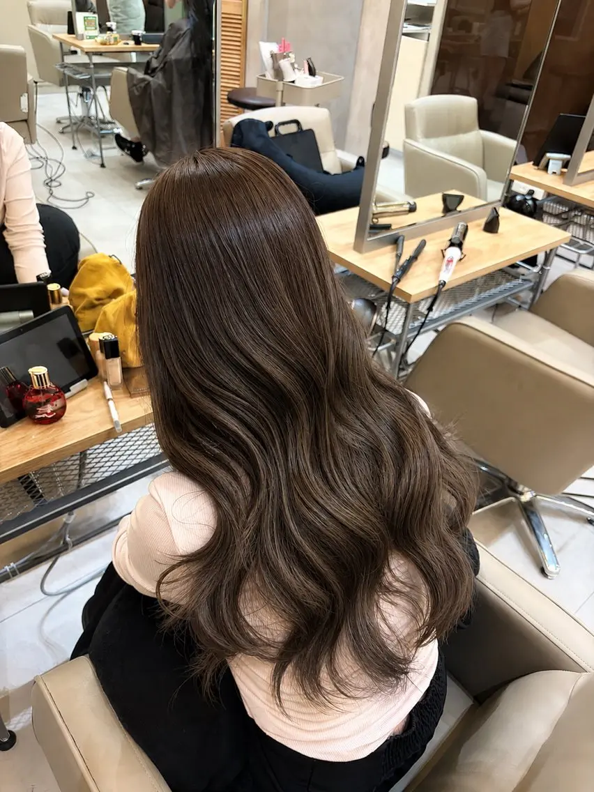 ロング カラー カット ヘアカラー レイヤー/ワンホン 新宿🤍Maiのヘアスタイル
