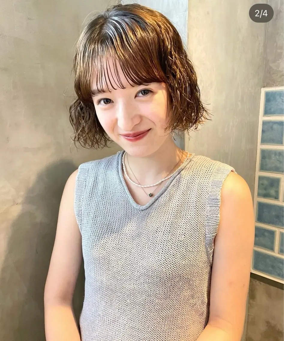 ショート カラー 似合わせカット✂︎ りょお🫧のヘアスタイル