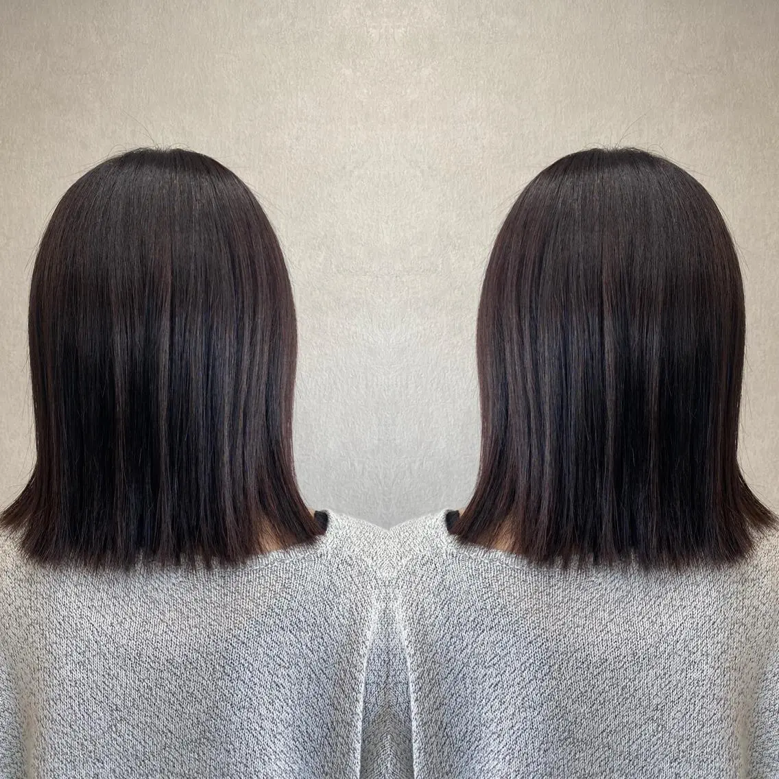 ミディアム カラー ブラウンカラー バイオレットカラー バイオレットブラウン tocca 💜石田愛結💜のヘアスタイル