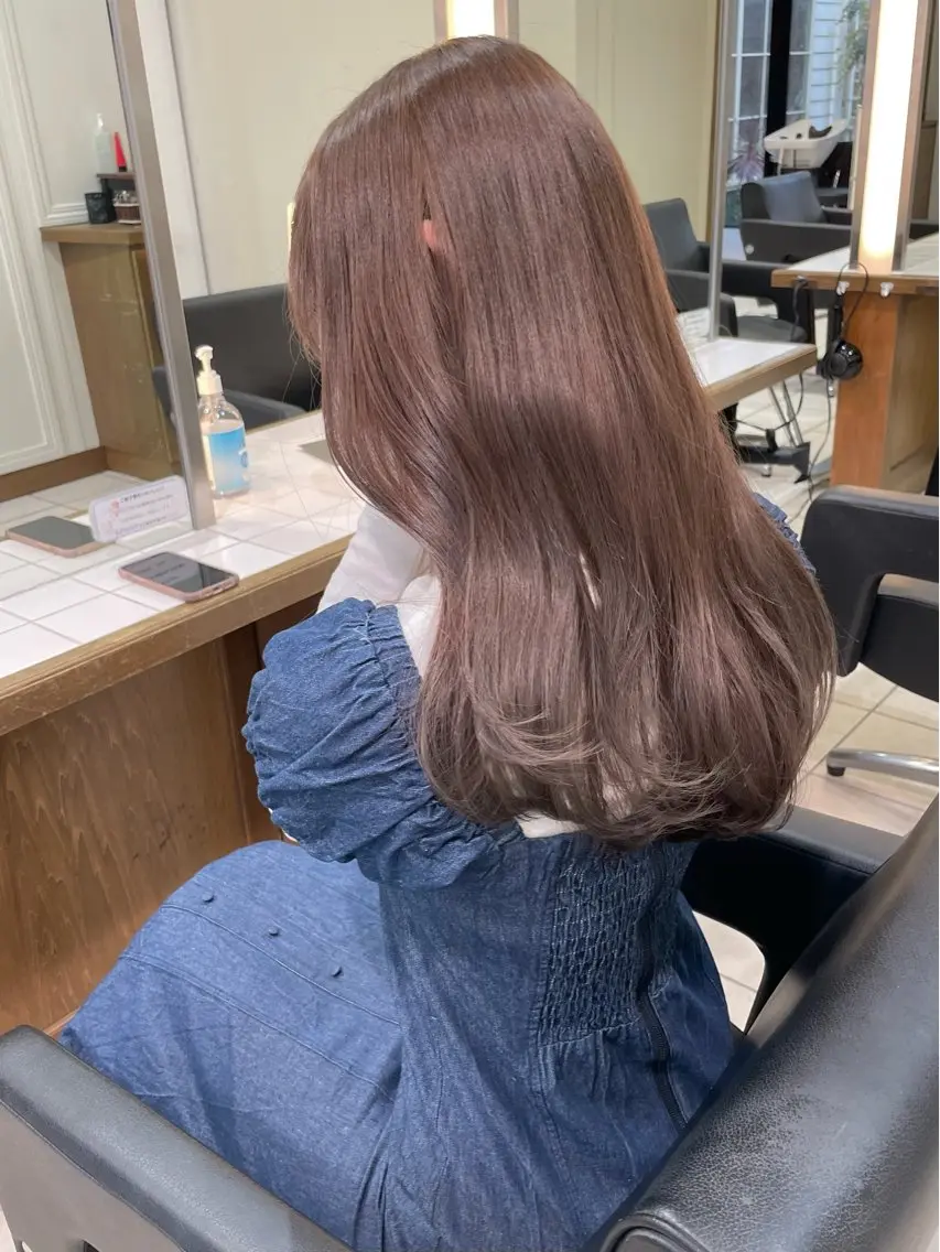 ブリーチなしダブルカラー🤎集中ケアトリートメントの写真