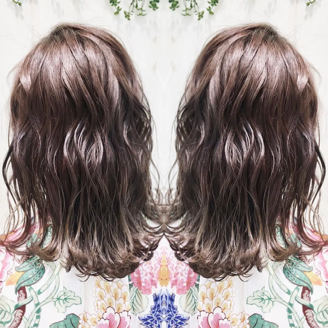 ミディアム カラー グラデーションカラー グレージュ カット ヘアカラー ブリーチ/バレイヤ ージュ川端裕司のヘアスタイル
