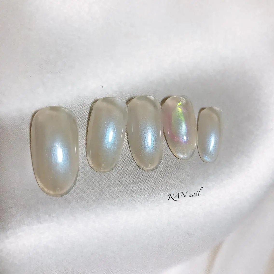 ネイル アートネイル オーロラネイル 入学式 フットネイル ジェルネイル ハンドネイル フットネイル RAN nailのネイルデザイン