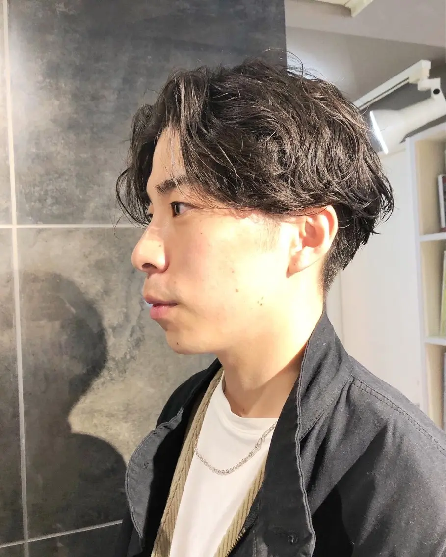 パーマ ヘアアレンジ メンズ カット パーマ トリートメント ヘアセット メンズ特化✂️栗原 侑也のヘアスタイル